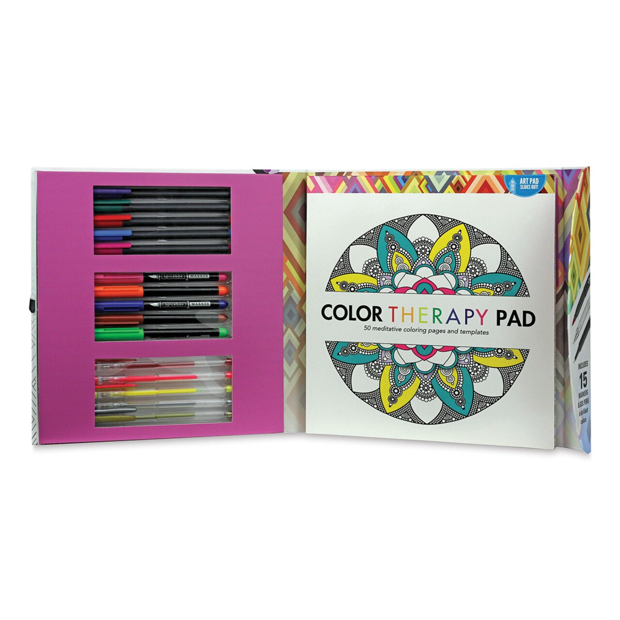 SpiceBox Sketch Plus Deluxe Color Therapy Adult Coloring Kit